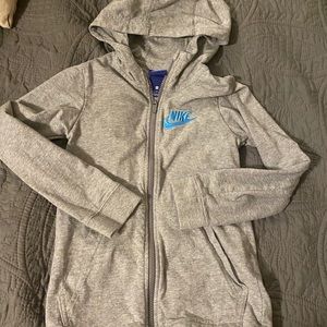 Nike small grey zip up